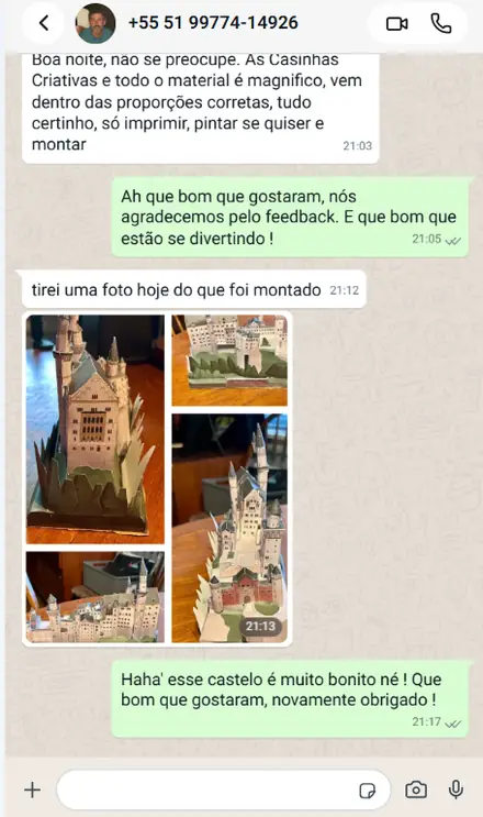 Depoimento de Comprou o Kit Completo no WhatsApp
